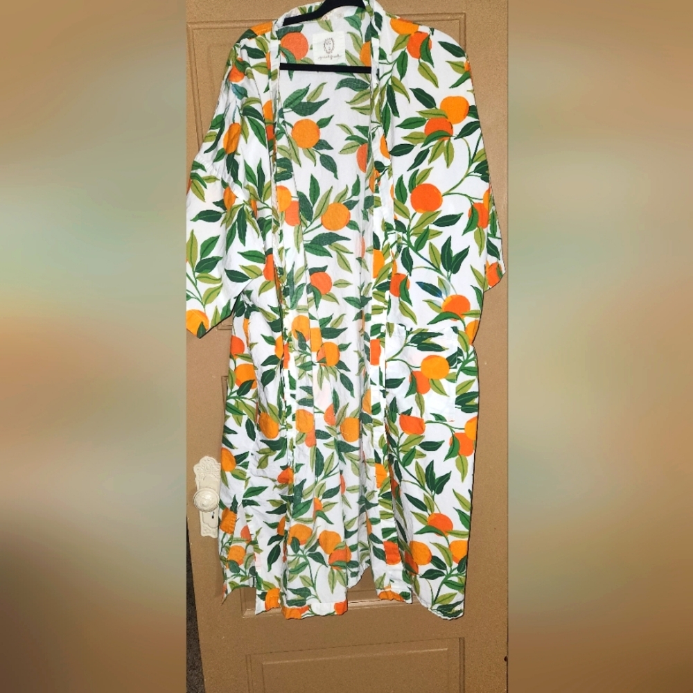 Printfresh Clementine Cloud Robe